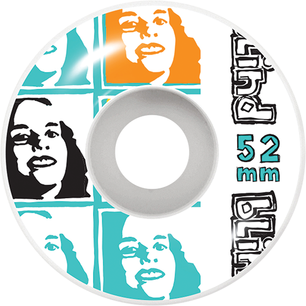 BLIND PSYCHEDELIC MULTI GIRL 52mm WHITE WHEELS SET