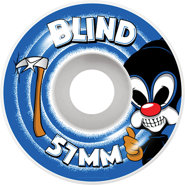 BLIND REAPER IMPERSONATOR 51mm WHITE BLUE WHEELS SET