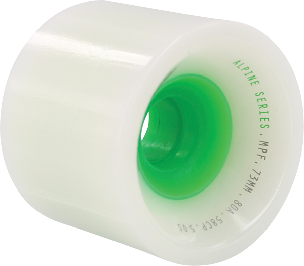 BLOOD ORANGE ALPINE 73mm 80a WHT/GRN WHEELS SET