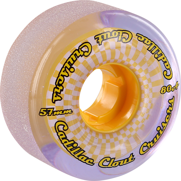 CADILLAC CLOUT CRUISERS 57mm 80a PUR/YEL WHEELS SET