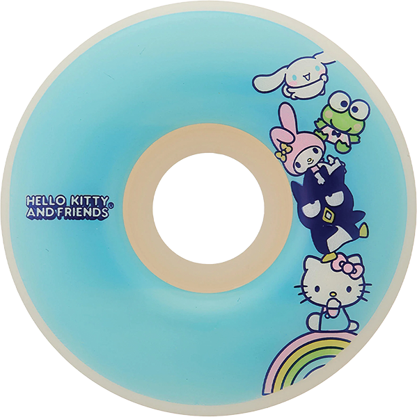 GIRL HELLO KITTY RAINBOW 54MM NAT/BLU WHEELS SET
