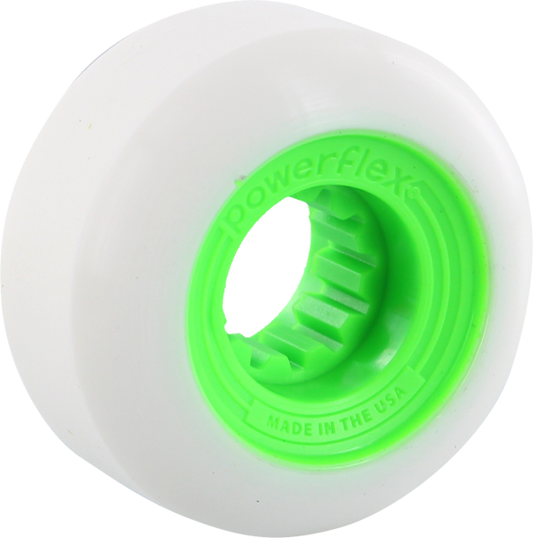 POWERFLEX GUMBALL 56mm 83b WHT/LIME Wheesl Set