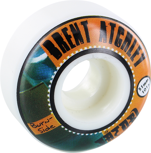 SATORI ATCHLEY BURNSIDE 51mm 101a WHITE WHEELS SET