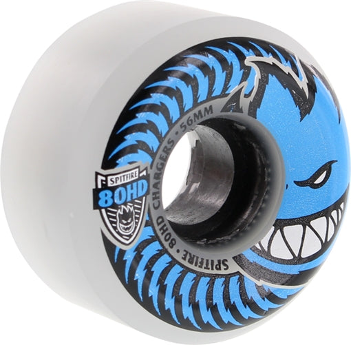 SPITFIRE 80HD CHARGER CONICAL 56mm CLEAR/BLU set of 4 Wheels