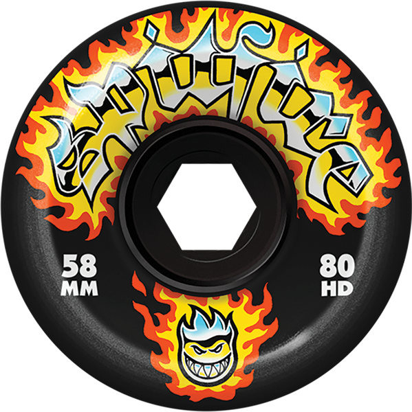 SPITFIRE 80HD CHROME VENOM 58mm BLK WHEELS SET