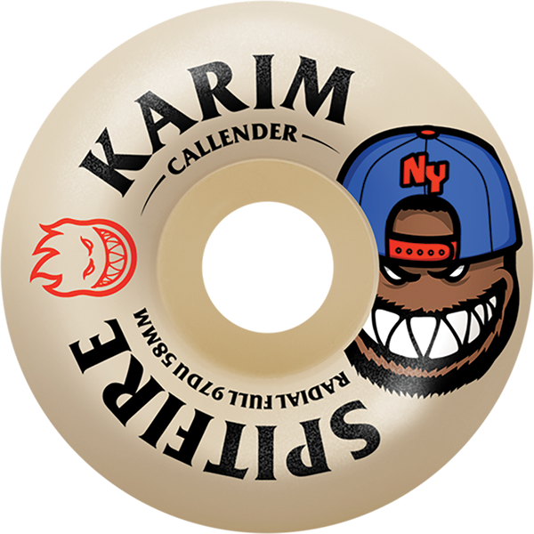 SPITFIRE CALLENDER F497 RADIAL FULL BURN SQUAD 58MM 97A WHEELS SET