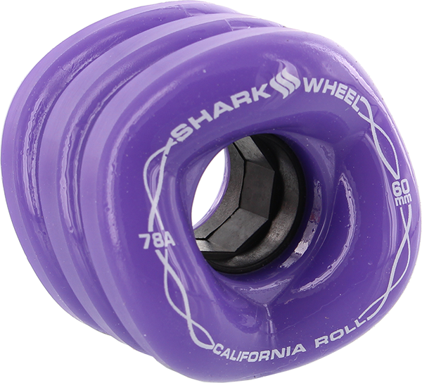 SHARK CALIFORNIA ROLL 60mm 78a SOLID PURPLE WHEELS SET