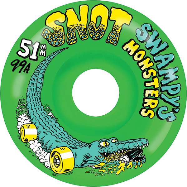 SNOT SWAMPY MONSTERS 51MM 99A CLASSIC GREEN WHEELS SET