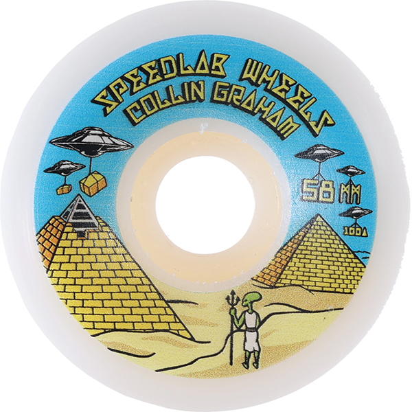 SPEEDLAB GRAHAM PRO PYRAMIDS 58MM 100A WHT WHEELS SET