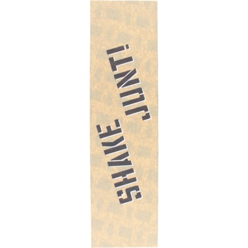 Shake Junt Logo Grip Tape Sheet Clear Black White 9x33