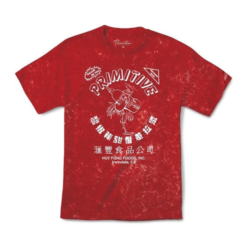 Primitive x Huy Fong Tie Dye Tee Red - Small