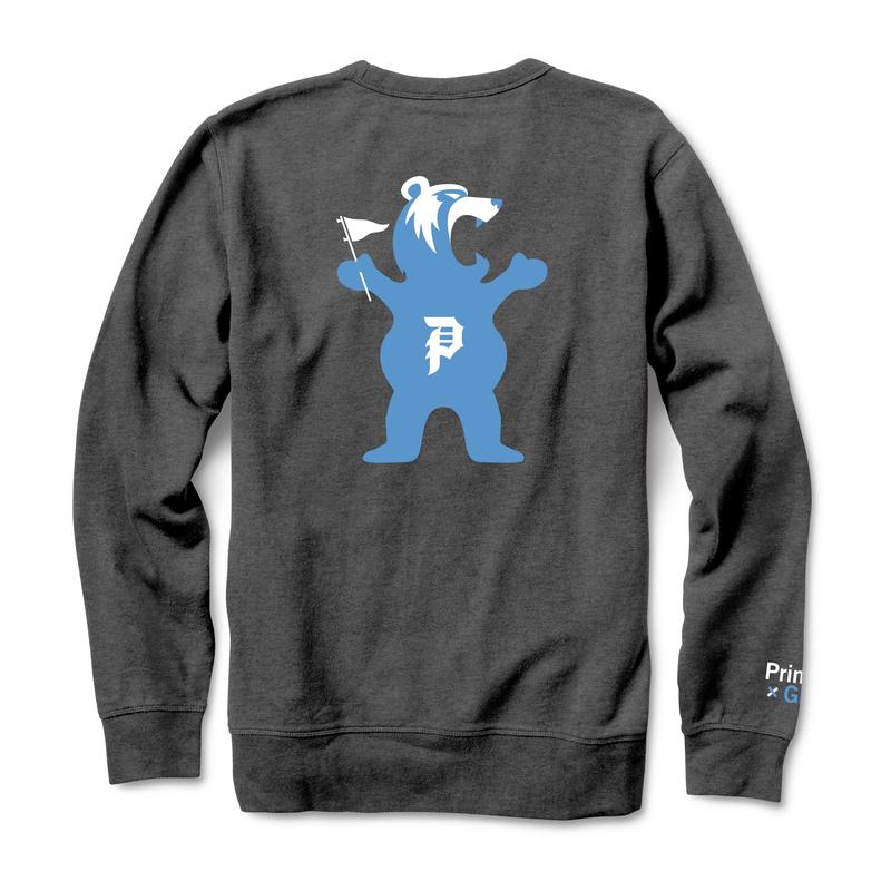 Primitive Bear Crew Fleece Mens Charcoal Heather M