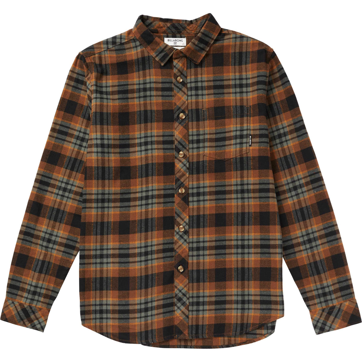 Billabong Coastline Flannel Mens Brown S