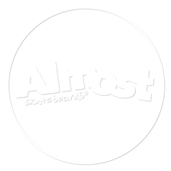 ALMOST WHITE LINES DECAL STICKER (2 pack)
