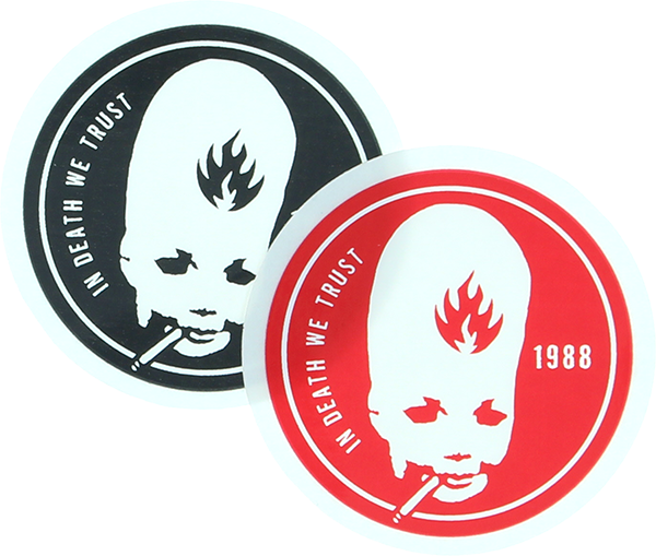 BLACK LABEL THUMBHEAD DECAL STICKER (2 pack)