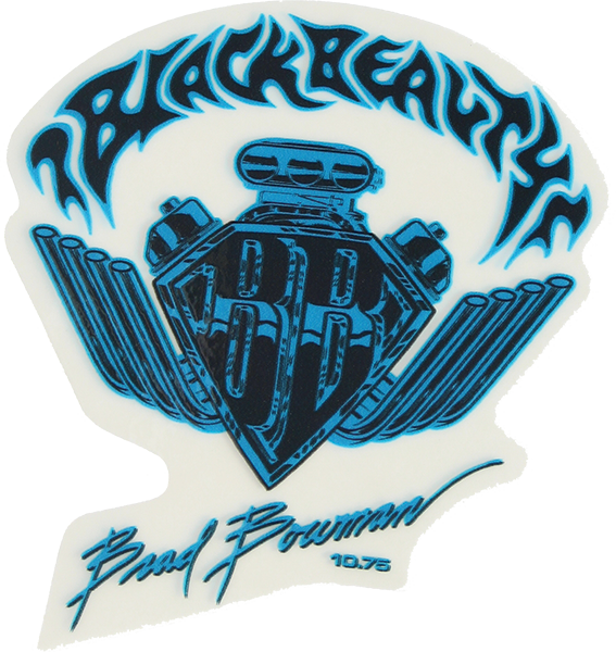 BLACK LABEL BOWMAN BLACK BEAUTY DECAL SINGLE BLUE