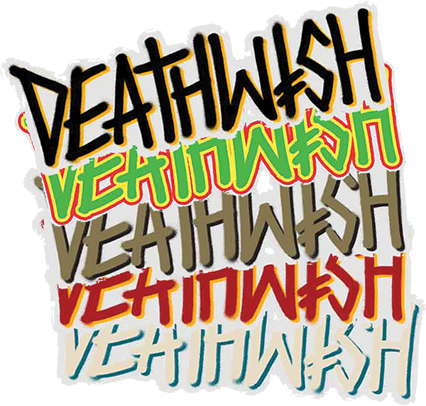 DEATHWISH DEATHSPRAY BIG DECAL STICKER SINGLE ASSORTED/CLEAR
