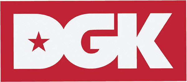 DGK CLASSIC WHITE/RED STICKER SINGLE