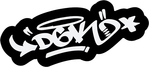 DGK TAGGED STICKER WHITE/BLACK (2 pack)