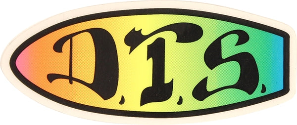 DOGTOWN DTS NEON 4" DECAL STICKER (2 pack)