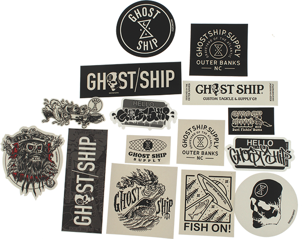 GHOST SHIP 15/PACK ASSORTED STICKERS