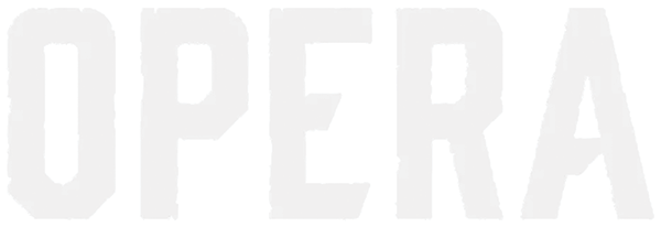 OPERA LOGO VINYL DIE-CUT STICKER WHITE