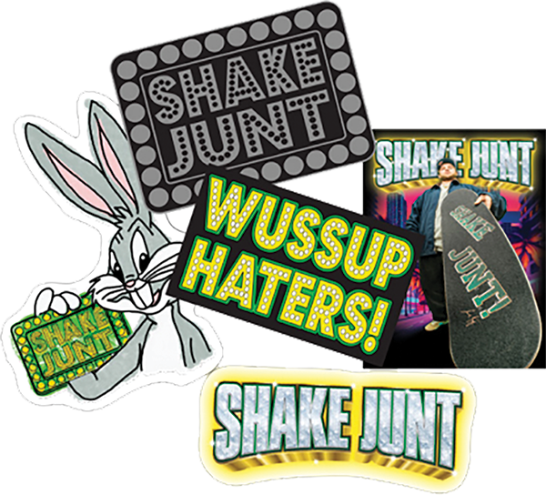 SHAKE JUNT 10PK/ASST REGGIE STICKERS