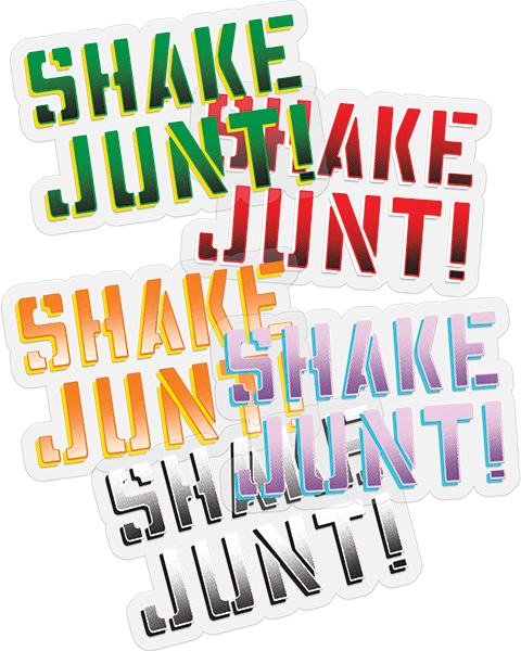 SHAKE JUNT 10/PK ASST. SPRAYED STICKERS