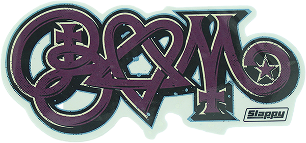 SLAPPY BAM ASST 5/PK STICKER WHT
