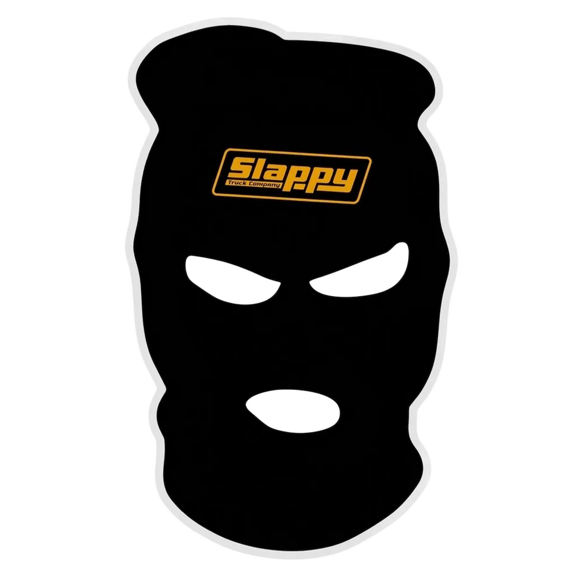 SLAPPY SKI MASK STICKER SINGLE BLACK