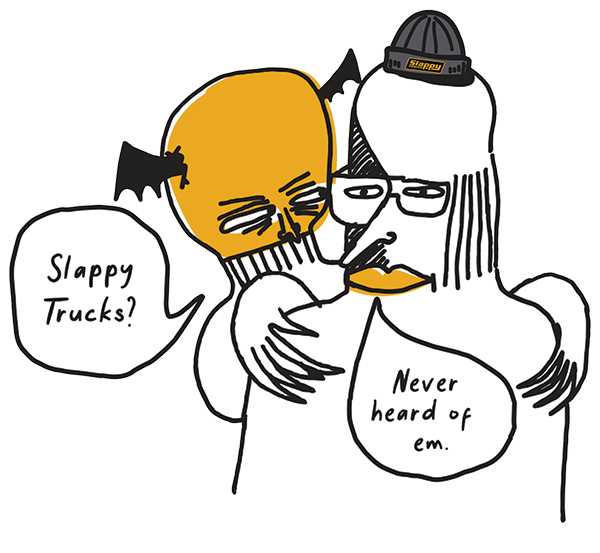 SLAPPY HATERS II STICKER SINGLE