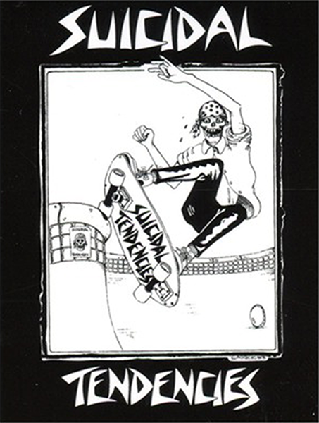 SUICIDAL LM SKATER STICKER DECAL BLACK