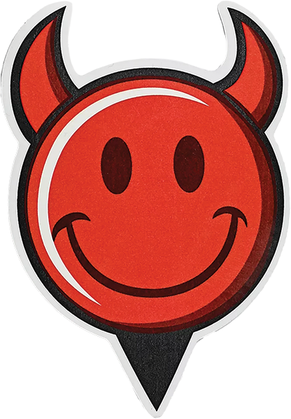 WORLD INDUSTRIES DEVILMAN HEAD DIE CUT STICKER SINGLE