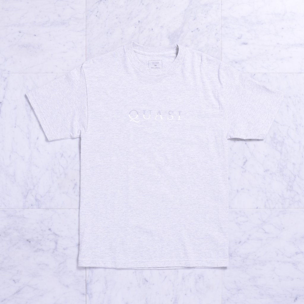 Quasi Wordmark Tshirt Ash Grey