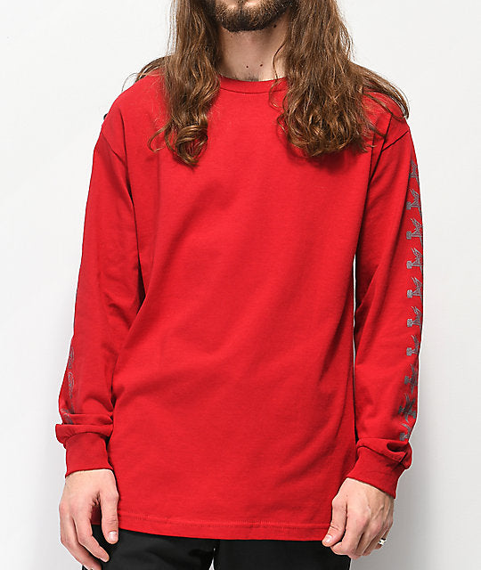 Independent x Thrasher Pentagram Lonsleeve Tshirt Red Black
