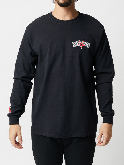 Thrasher Racing Longsleeve TShirt Black Red