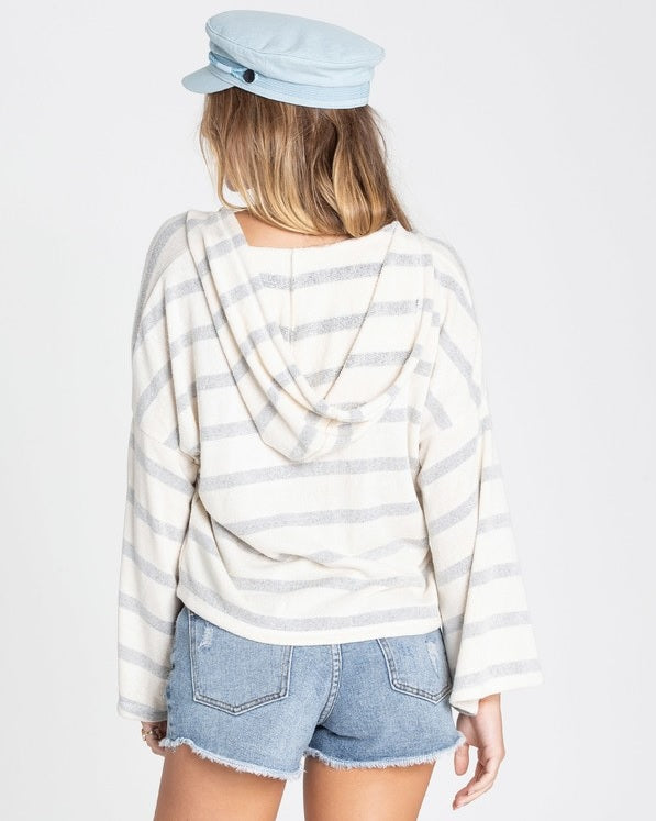 Billabong Lazy Palms Cover Hoodie White
