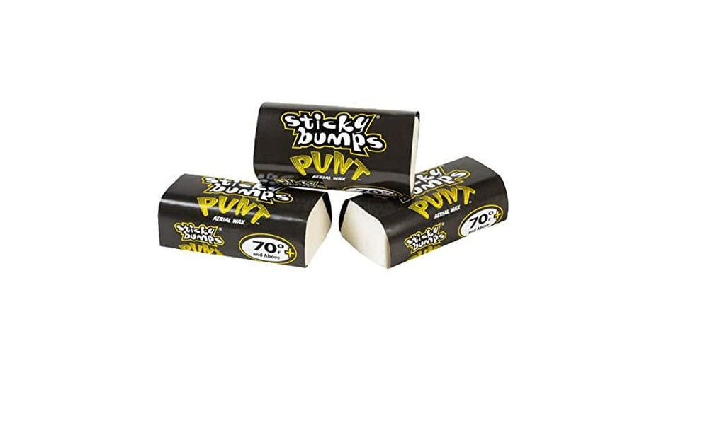 Sticky Bumps Punt Bits Surf Wax Tropical 70+ ( 3 Pack ) Yellow