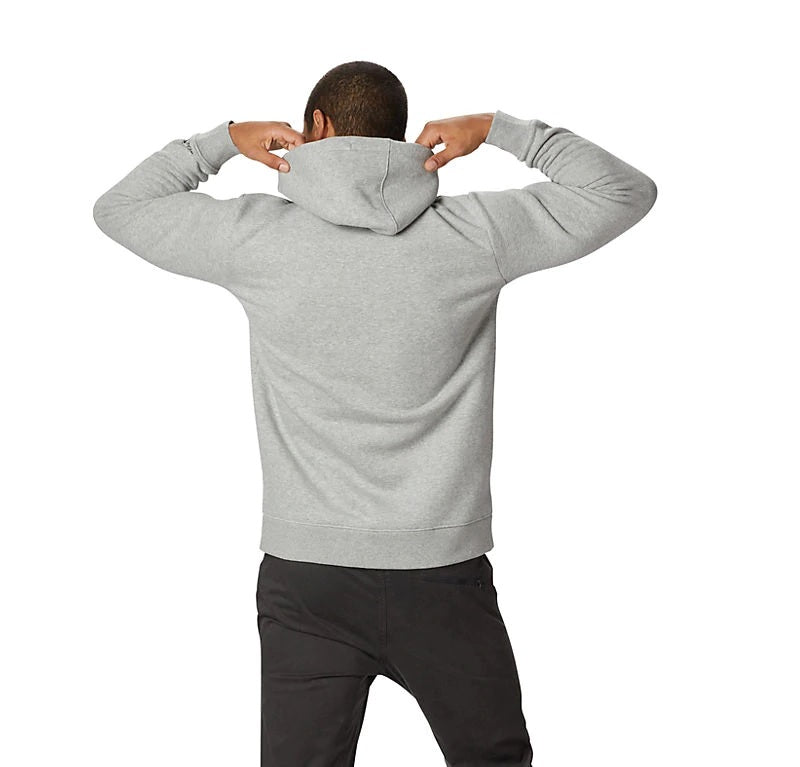 Mountain Hardwear Logo Full Zip Hoody Mens Heather Grey Ice S