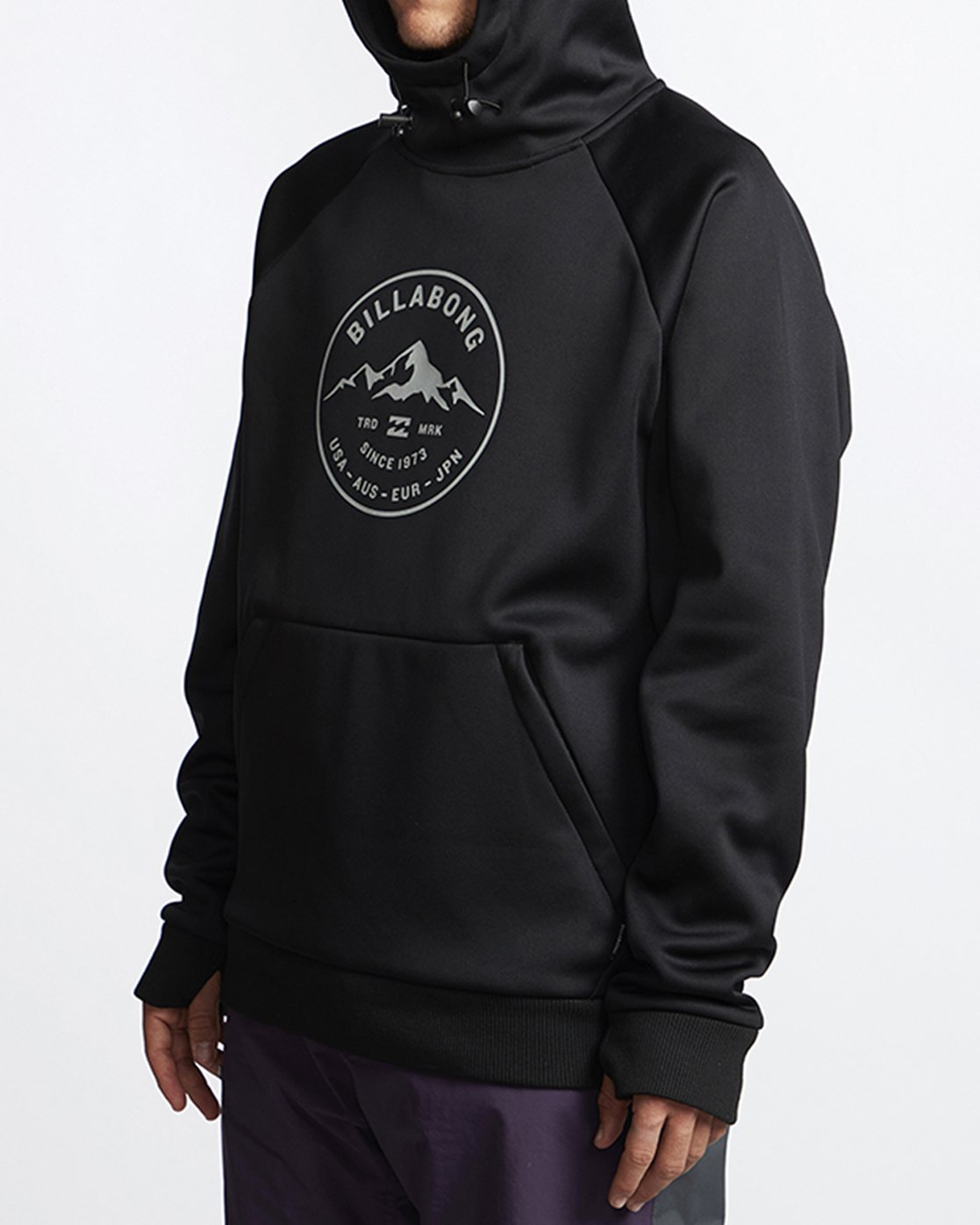 Billabong Downhill Snow Hoodie Mens Black M