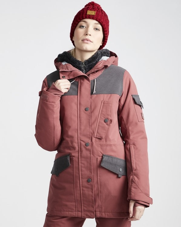Billabong Scenic Route Snow Jacket Womens Vintage Plum S