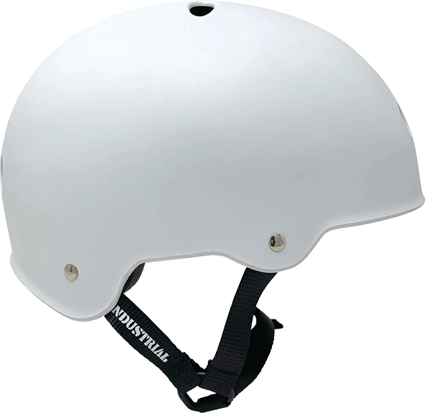 INDUSTRIAL FLAT WHITE SKATE HELMET SM