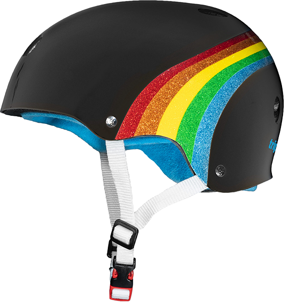 TRIPLE 8 CERTIFIED SWEATSAVER L/XLARGE BLK/RAINBOW SPARKLE