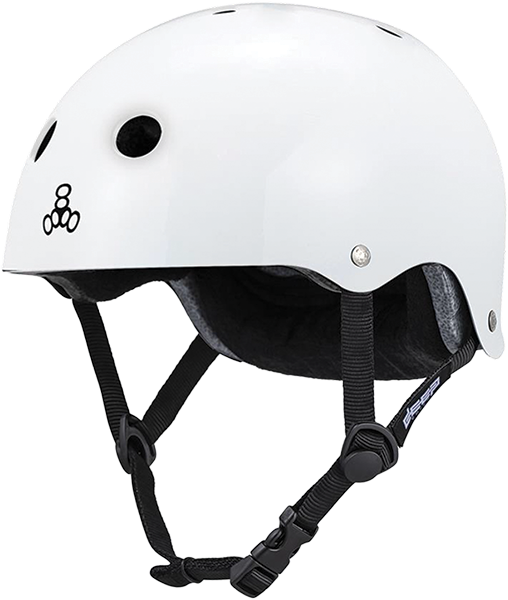 T8 CERTIFIED DEEP COVER HELMET S/M-GLOSS WHITE