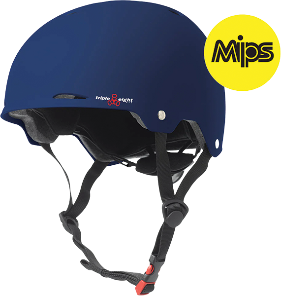 TRIPLE 8 GOTHAM MIPS DUAL-CERT HELMET L/XL-MATTE BLUE