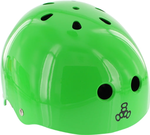 TRIPLE 8 LIL 8 SKATE HELMET NEON GREEN GLOSS CERTFIED/astm