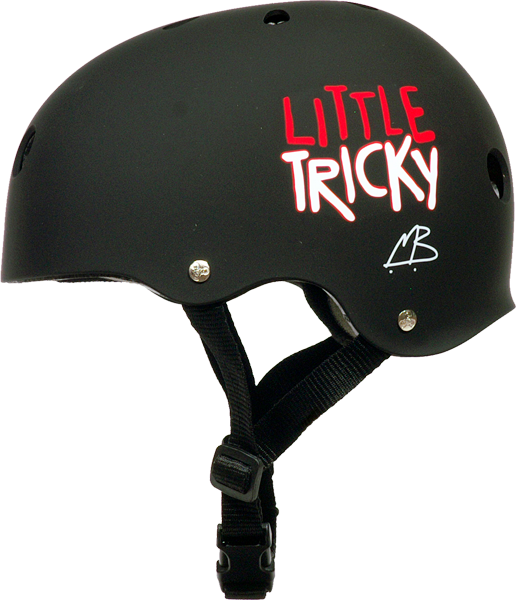 TRIPLE 8 LITTLE TRICKY SKATE HELMET BLACK RUBBER eps liner
