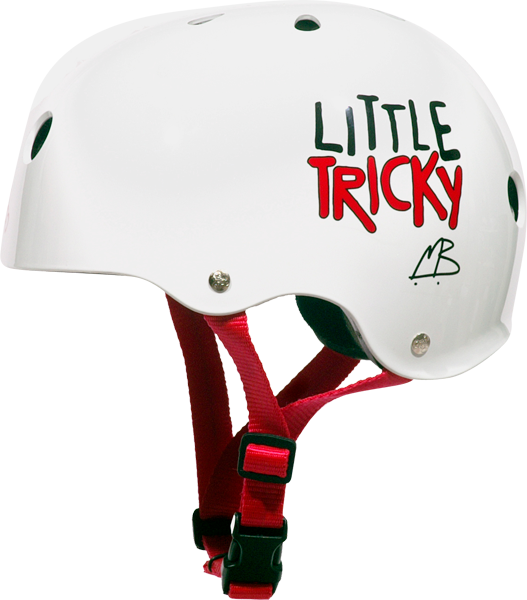 TRIPLE 8 LITTLE TRICKY SKATE HELMET WHITE GLOSS eps liner