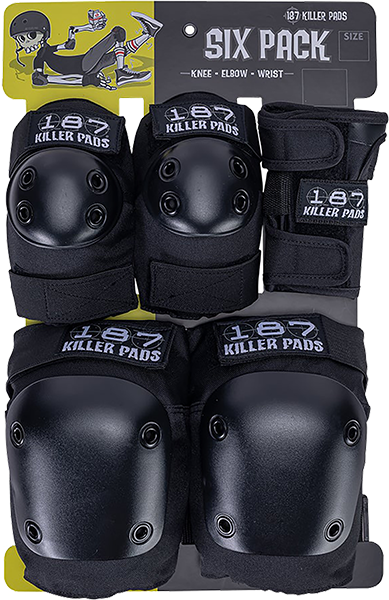 187 6-PACK PAD SET XSMALL BLACK