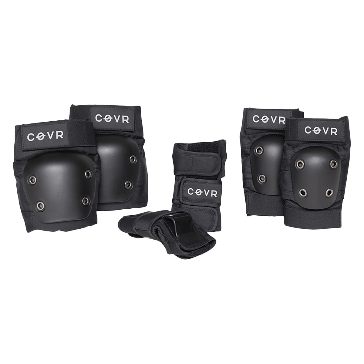 PUSH COVR YOUTH JUNIOR PAD SET M/L MATTE BLACK